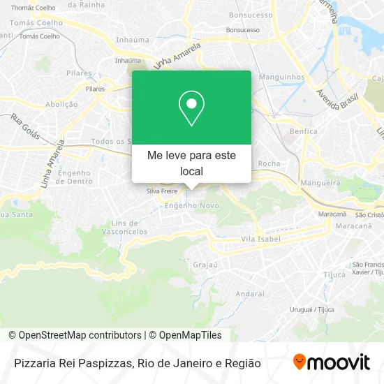 Pizzaria Rei Paspizzas mapa