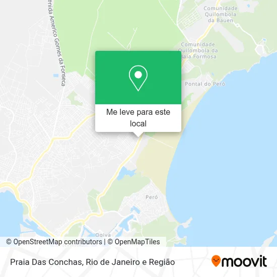 Praia Das Conchas mapa