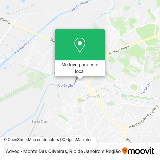 Advec - Monte Das Oliveiras mapa
