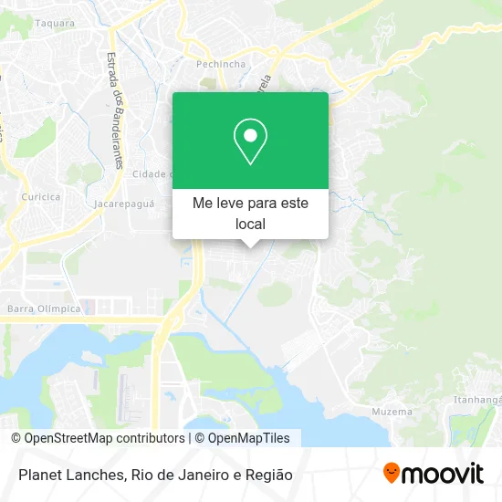 Planet Lanches mapa