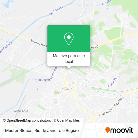 Master Blocos mapa