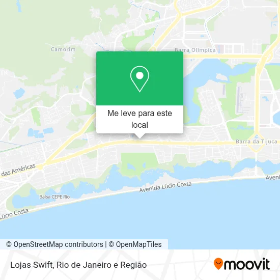 Lojas Swift mapa