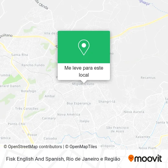 Fisk English And Spanish mapa
