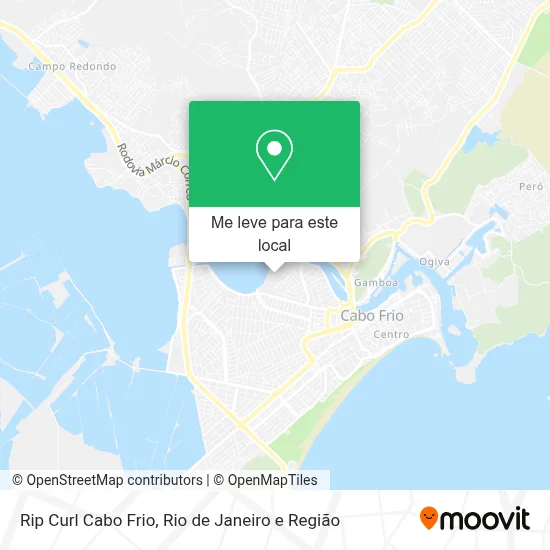 Rip Curl Cabo Frio mapa