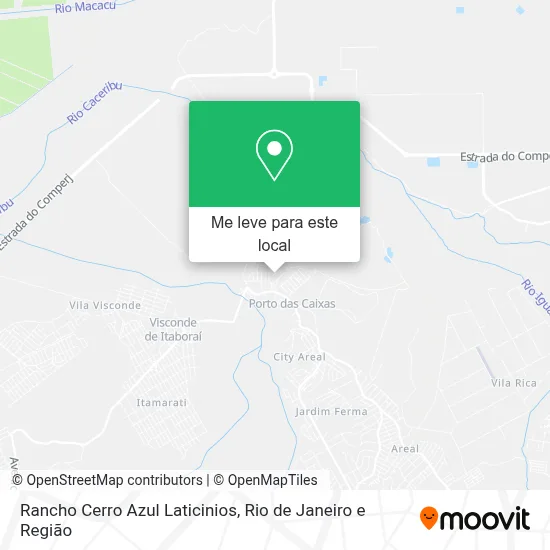 Rancho Cerro Azul Laticinios mapa