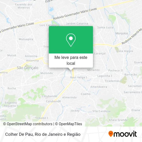Colher De Pau mapa