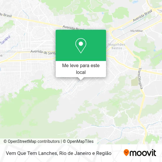 Vem Que Tem Lanches mapa