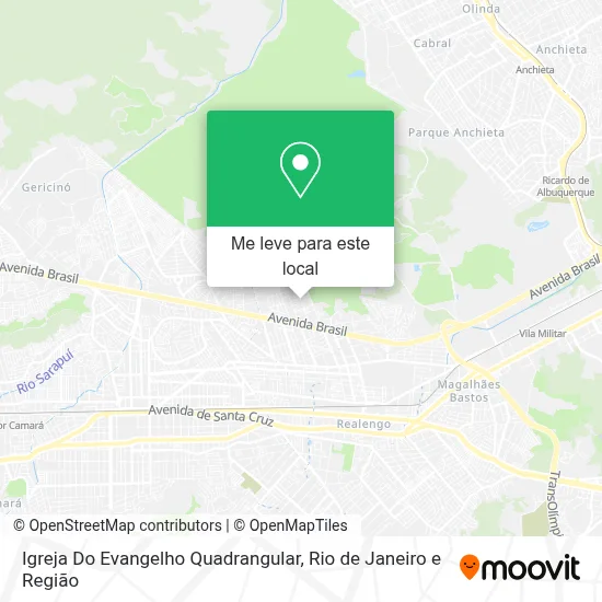 Igreja Do Evangelho Quadrangular mapa