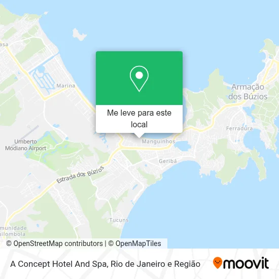 A Concept Hotel And Spa mapa