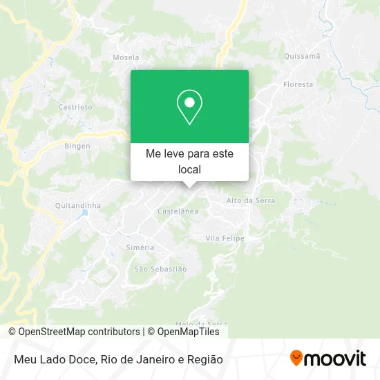 Meu Lado Doce mapa