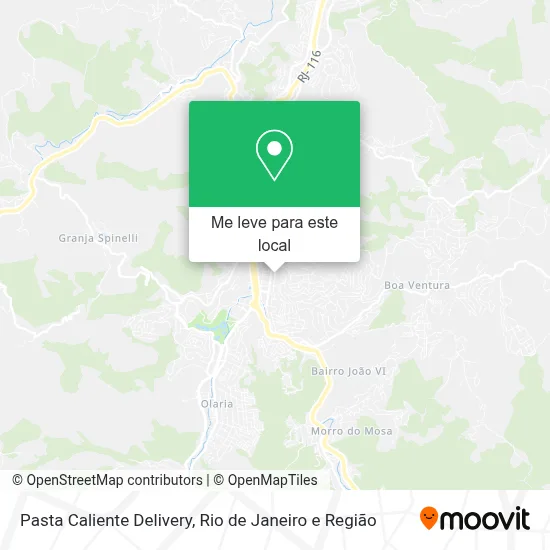 Pasta Caliente Delivery mapa