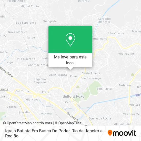 Igreja Batista Em Busca De Poder mapa