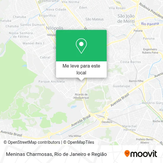 Meninas Charmosas mapa
