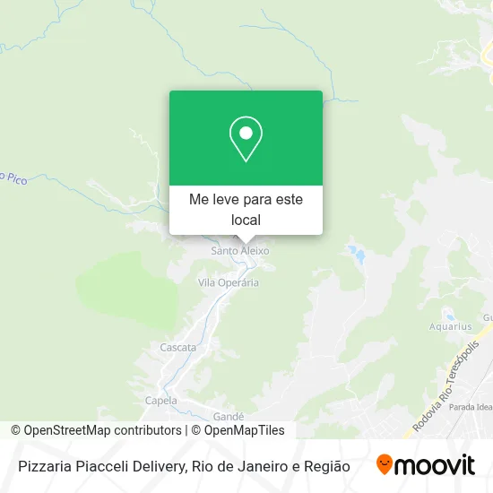 Pizzaria Piacceli Delivery mapa