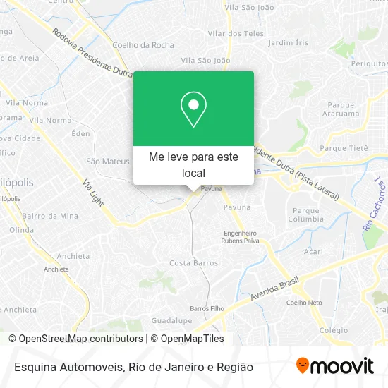 Esquina Automoveis mapa