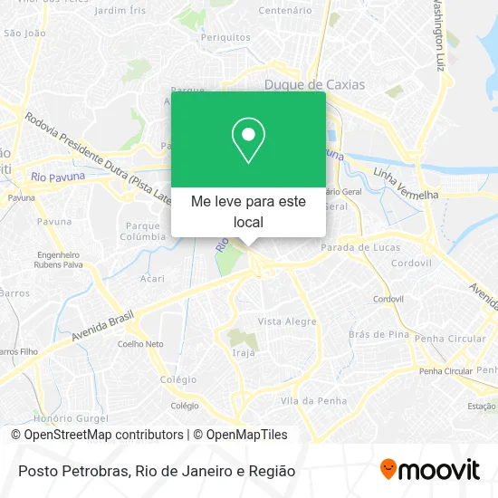 Posto Petrobras mapa