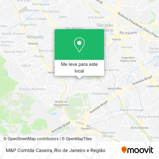 M&P Comida Caseira mapa