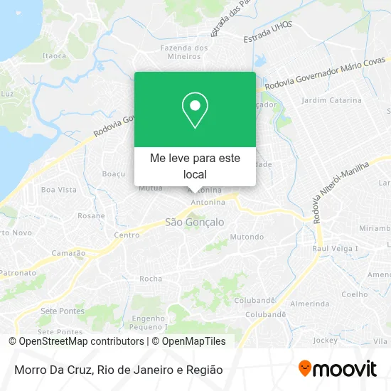 Morro Da Cruz mapa