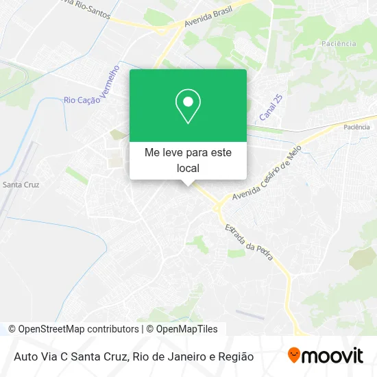 Auto Via C Santa Cruz mapa