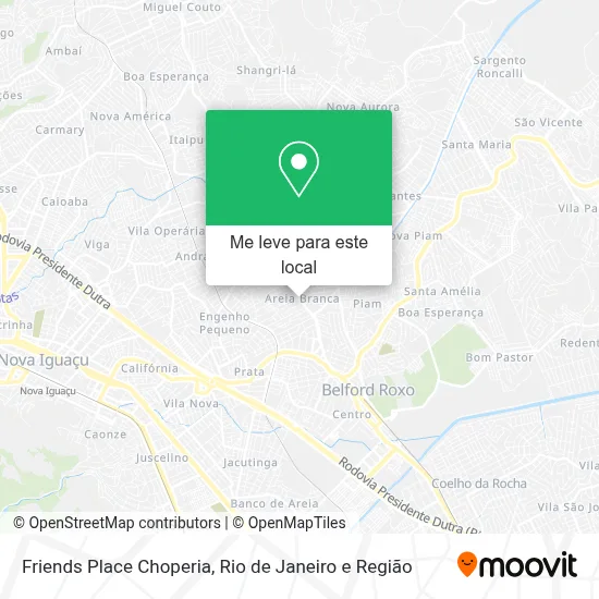 Friends Place Choperia mapa