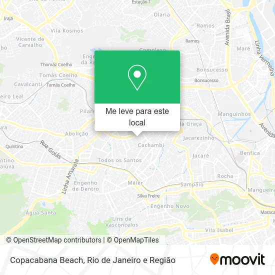 Copacabana Beach mapa