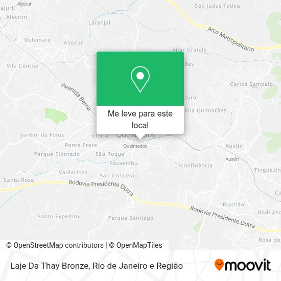 Laje Da Thay Bronze mapa