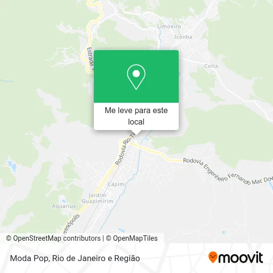 Moda Pop mapa