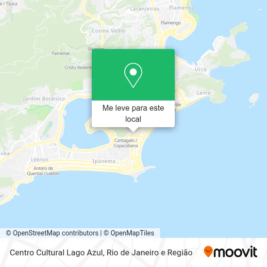 Centro Cultural Lago Azul mapa