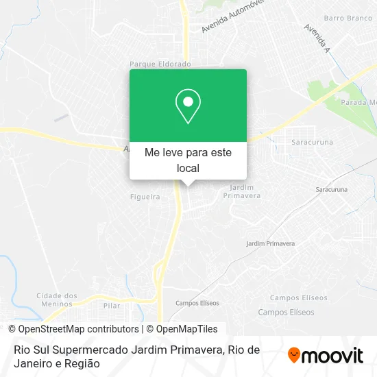 Rio Sul Supermercado Jardim Primavera mapa