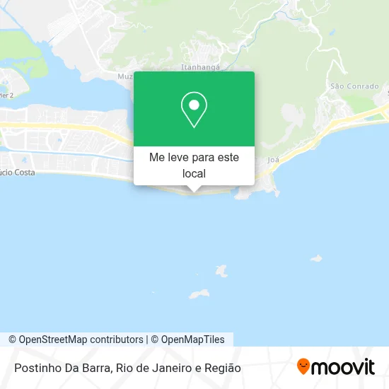 Postinho Da Barra mapa