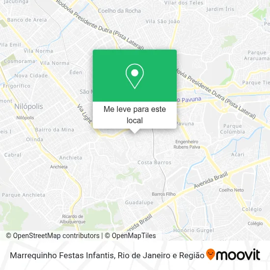 Marrequinho Festas Infantis mapa