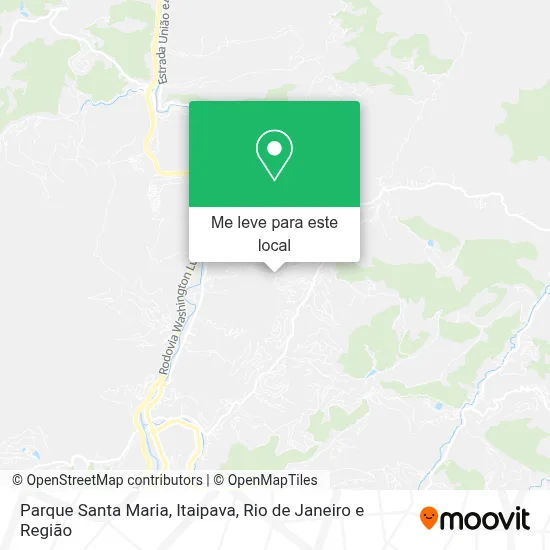 Parque Santa Maria, Itaipava mapa