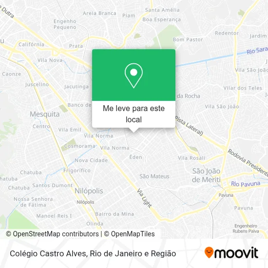 Colégio Castro Alves mapa