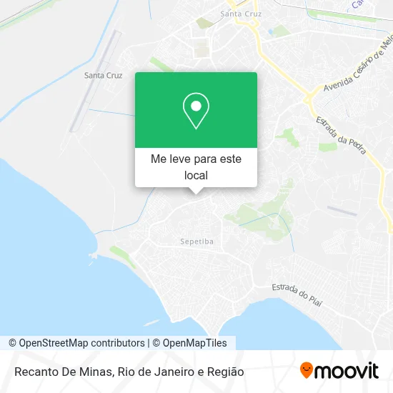 Recanto De Minas mapa