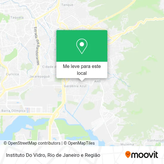 Instituto Do Vidro mapa
