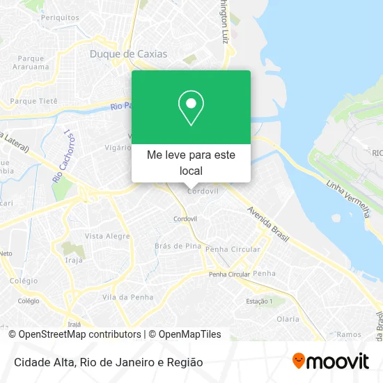 Cidade Alta mapa