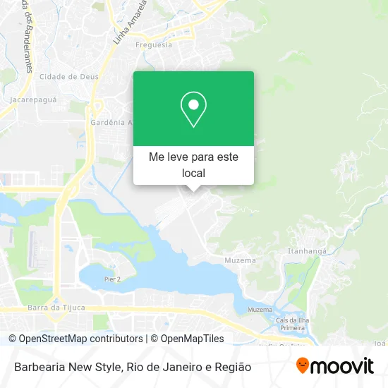 Barbearia New Style mapa
