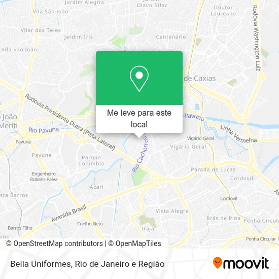 Bella Uniformes mapa