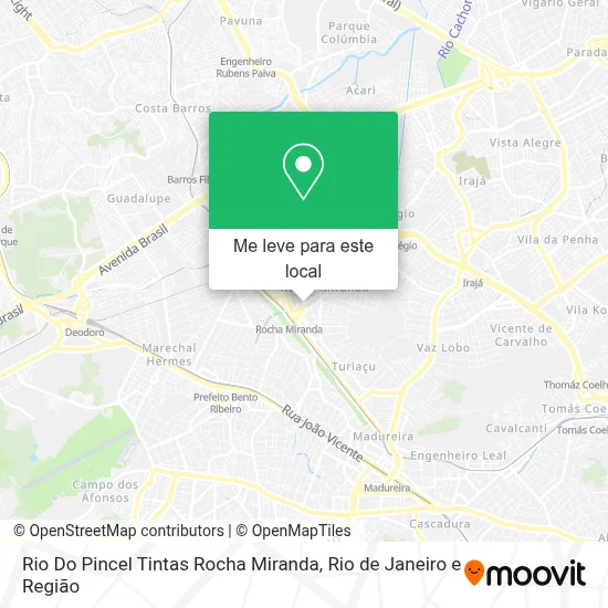 Rio Do Pincel Tintas Rocha Miranda mapa