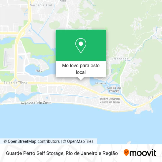 Guarde Perto Self Storage mapa