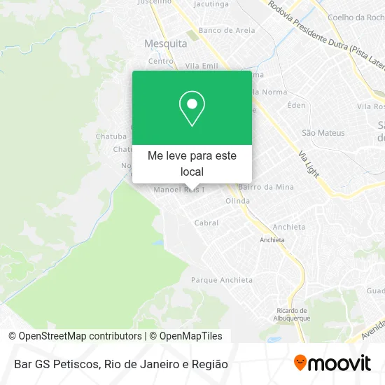 Bar GS Petiscos mapa