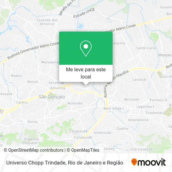 Universo  Chopp Trindade mapa
