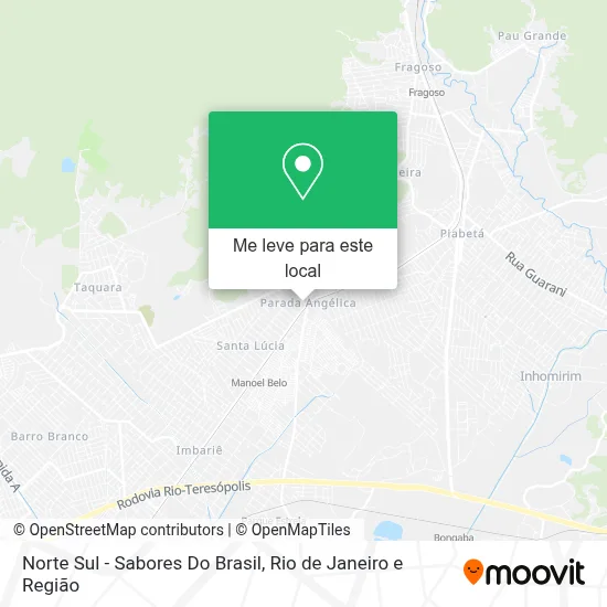 Norte Sul - Sabores Do Brasil mapa