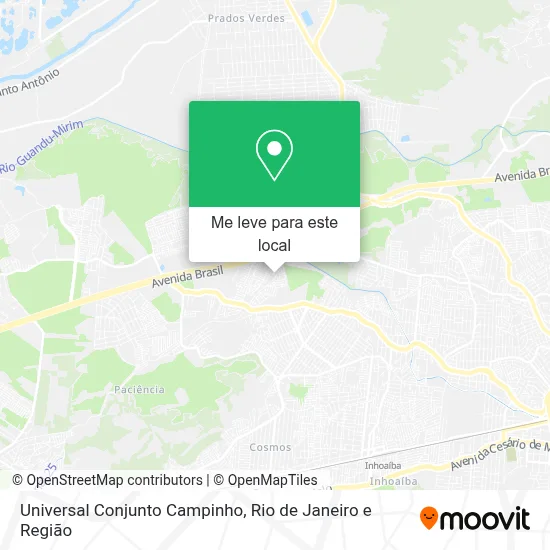 Universal Conjunto Campinho mapa
