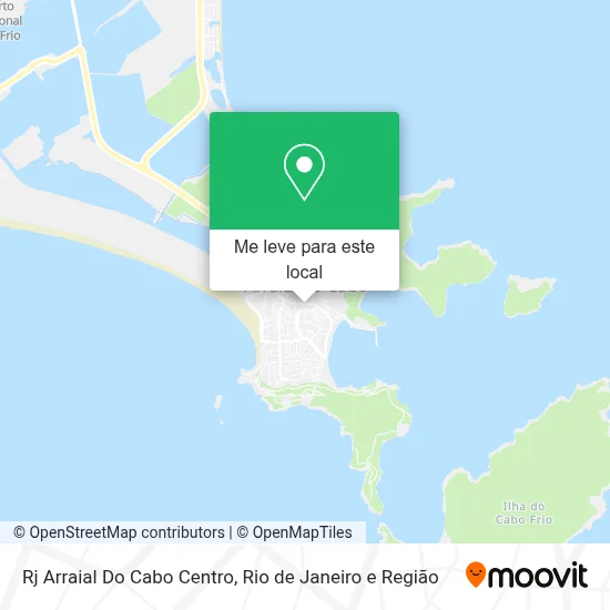 Rj Arraial Do Cabo Centro mapa