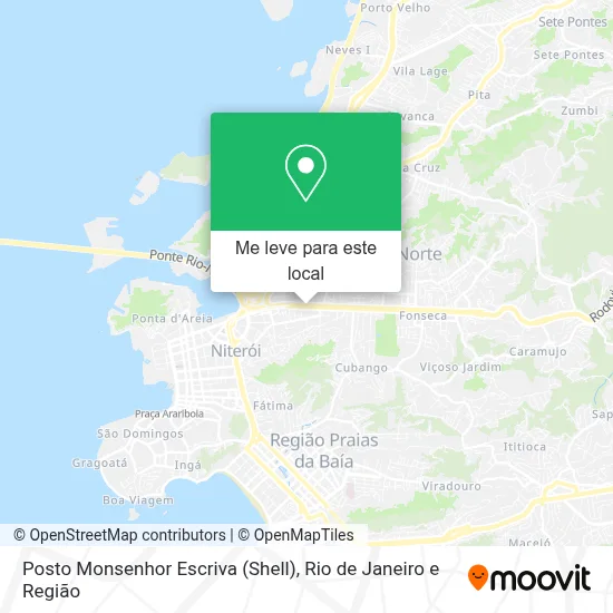 Posto Monsenhor Escriva (Shell) mapa