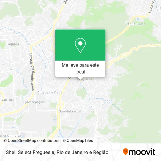 Shell Select Freguesia mapa