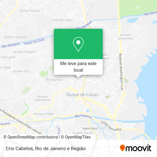 Cris Cabelos mapa