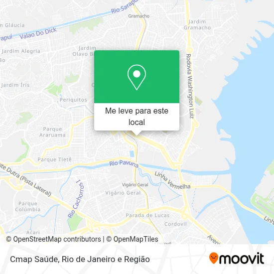 Cmap Saúde mapa