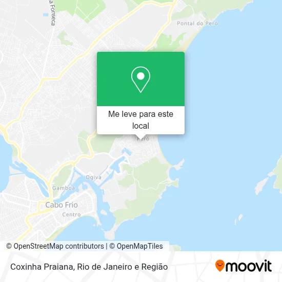 Coxinha Praiana mapa